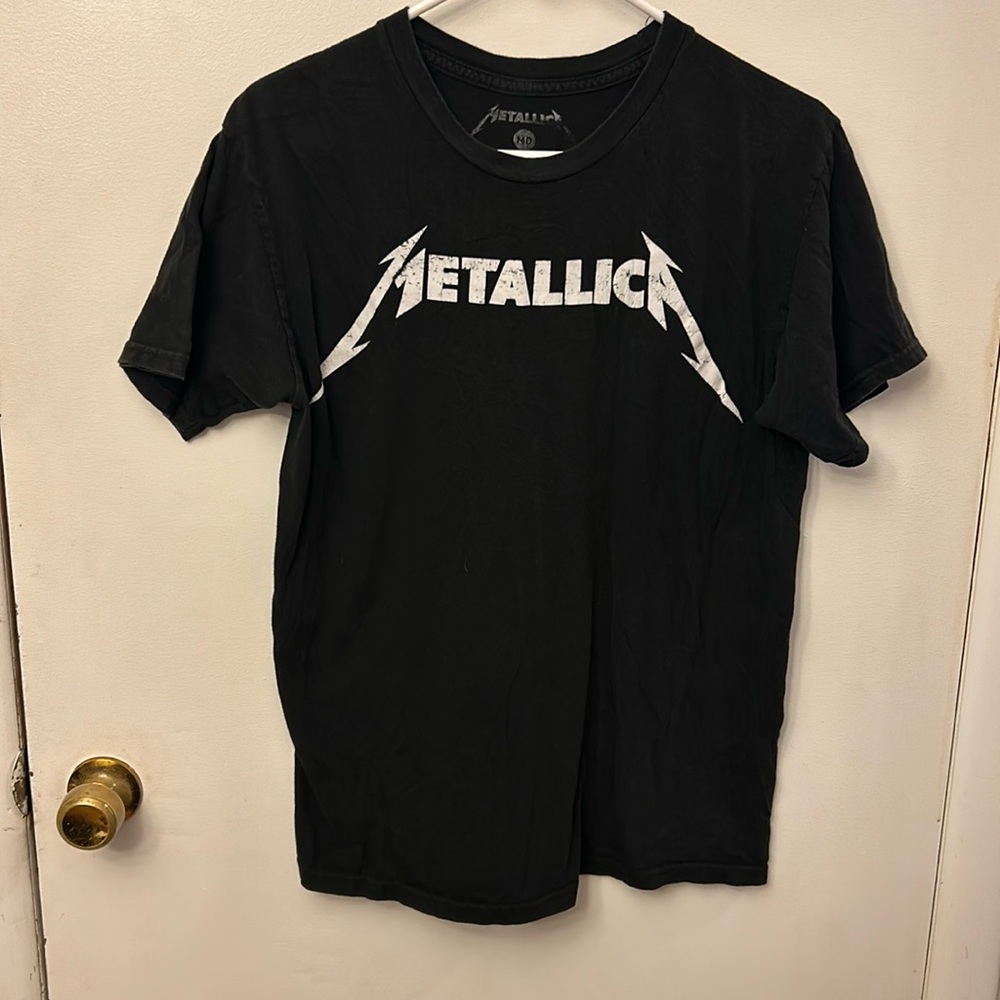 Adult Metallica T-shirt Black Size Medium